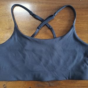 Girlfriend Collective Juliet Dark Gray Sports Bra